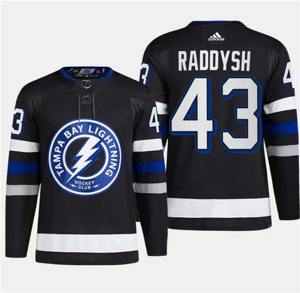 Mens Tampa Bay Lightning #43 Darren Raddysh Black 2024 Stadium Series Stitched Jersey Dzhi->->NHL Jersey